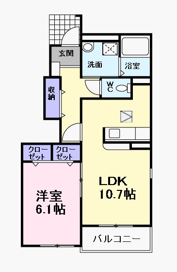 クラール・ベルＦ・Ｕ 間取り