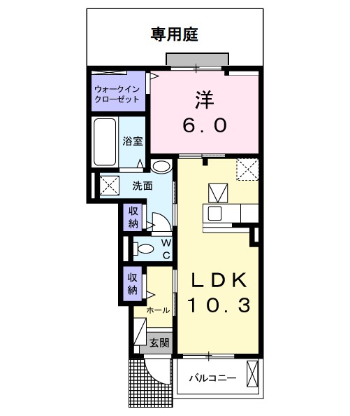 ヴェルデ　Ⅰ 間取り