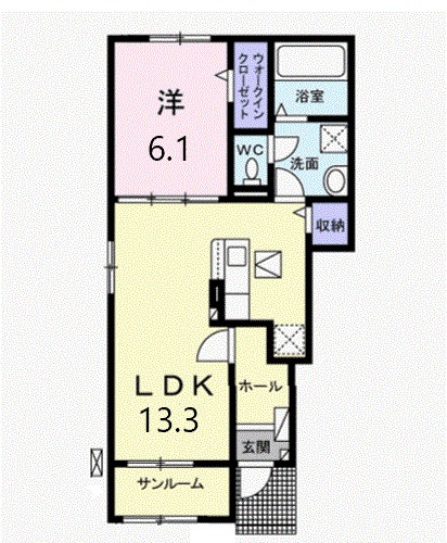 Ｃａｓａ　Ｌｉｎｏ　Ｂ 間取り