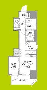 コンフォリア・リヴ博労町一丁目Q 間取り