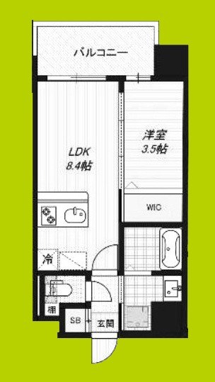 Luxe玉造南 間取り