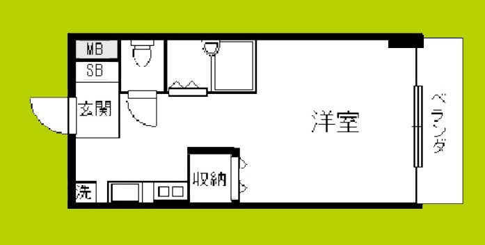 MESSAGE放出東 間取り