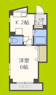 ブロッサム　カスガデ 間取り