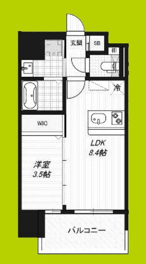 Luxe玉造南 間取り