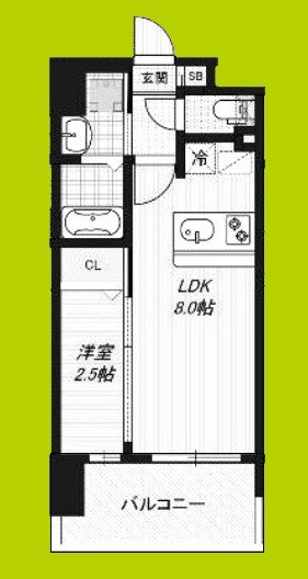 Luxe玉造南 間取り