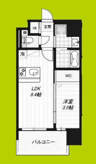 Luxe玉造南 間取り
