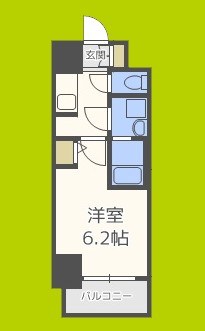 S-RESIDENCE南堀江 間取り
