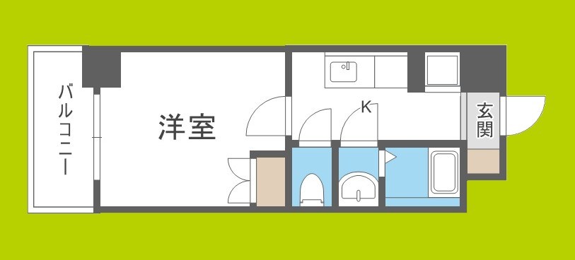 Rainbow　Court立売堀 間取り