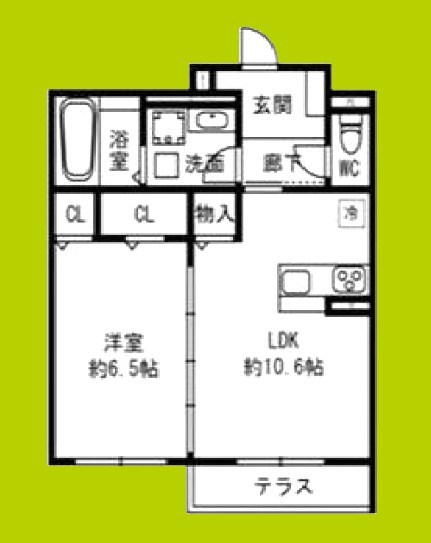 Flat Comfy 豊中 間取り