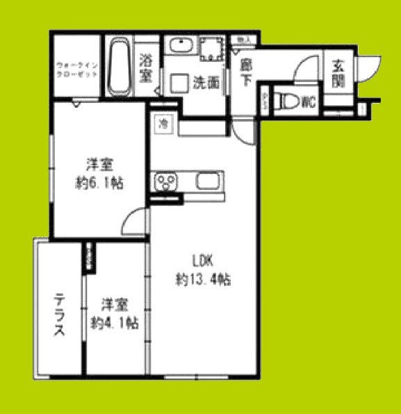 Flat Comfy 豊中 間取り
