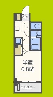 レオンコンフォート難波ミラージュ 間取り