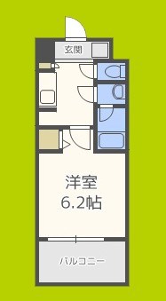 スプランディッド難波Ⅱ 間取り