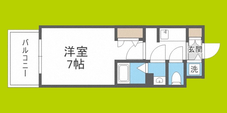 S-RESIDENCE大阪九条North 間取り