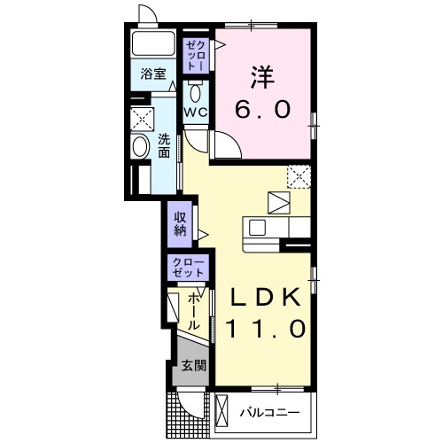 エレガント茱萸木 間取り