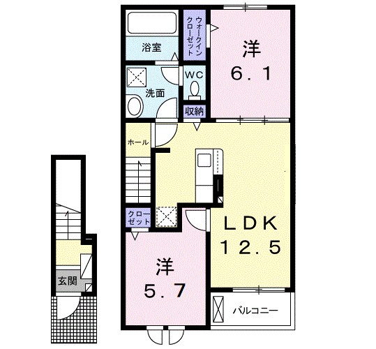 ラ・カーサ　セレーナ 間取り図
