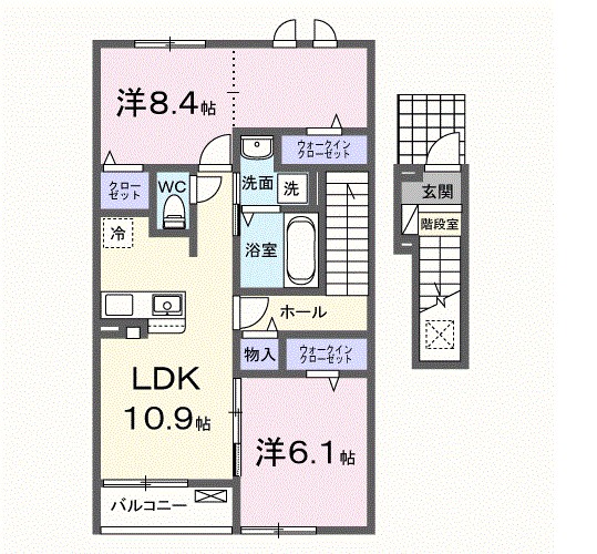 ラ・カーサ　ドルチェ 間取り