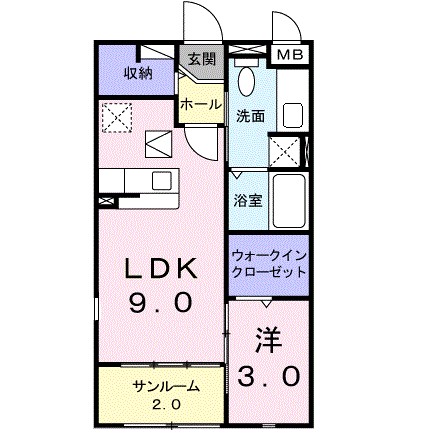 コンフォ－トＡ 間取り