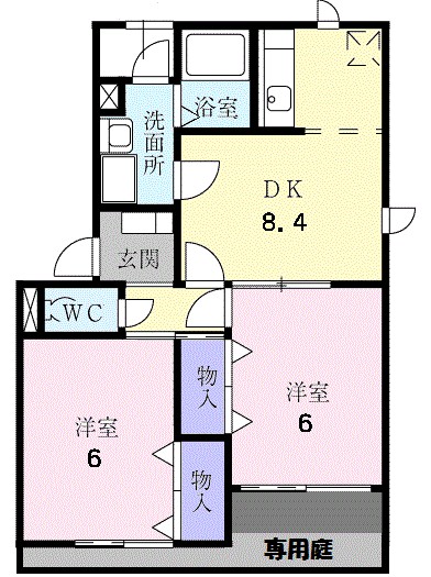 サンパティークⅠ 間取り