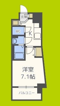 アスヴェル大阪城WESTⅡ 間取り