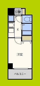 プレサンス心斎橋ザ・スタイル  間取り