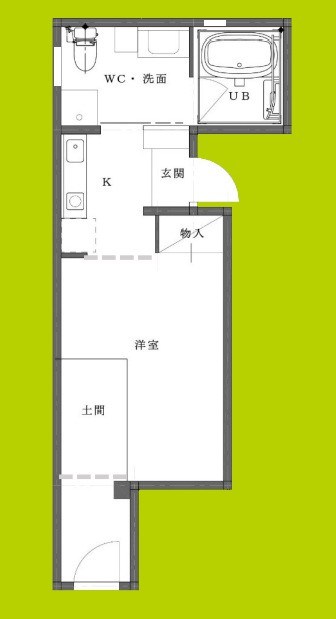 スタジオ・イッツ 間取り