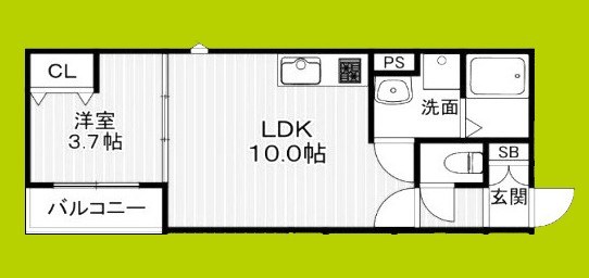 Agr&amp;eacute;石橋 間取り図