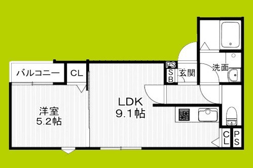 Kvell　Garden春日 間取り