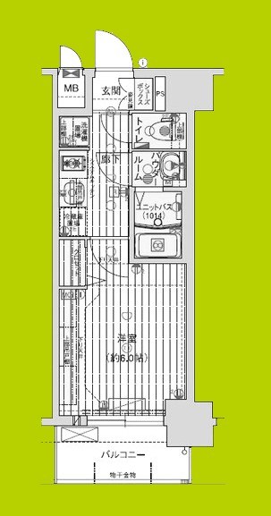 プレサンス鶴橋トレヴィエ 間取り