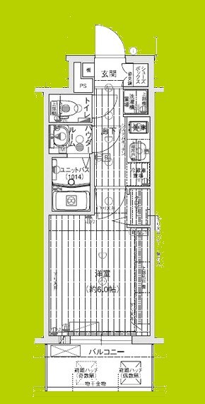 プレサンス鶴橋トレヴィエ 間取り
