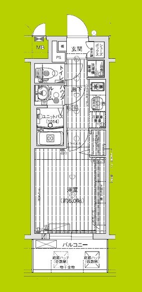 プレサンス鶴橋トレヴィエ 間取り