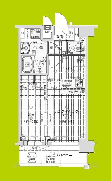 プレサンス鶴橋トレヴィエ 間取り