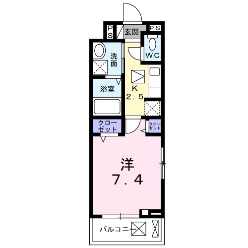 ゼファー　四辻 間取り