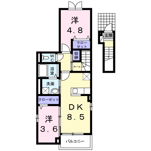 ソレイユ上野 間取り