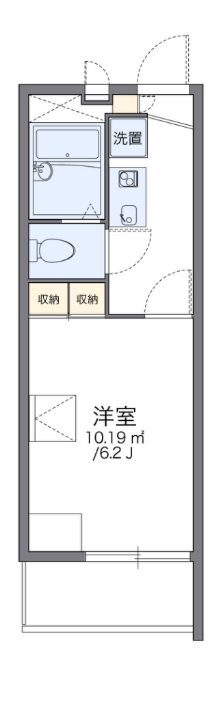 レオパレス浅香山 間取り