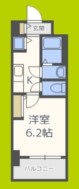 グラマシー心斎橋東 間取り