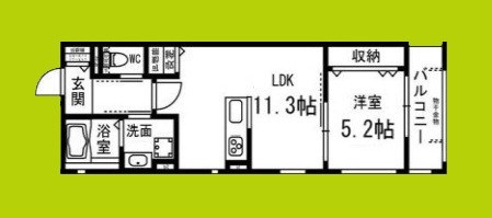 （仮称）大阪市住吉区長居西1丁目PJ 間取り