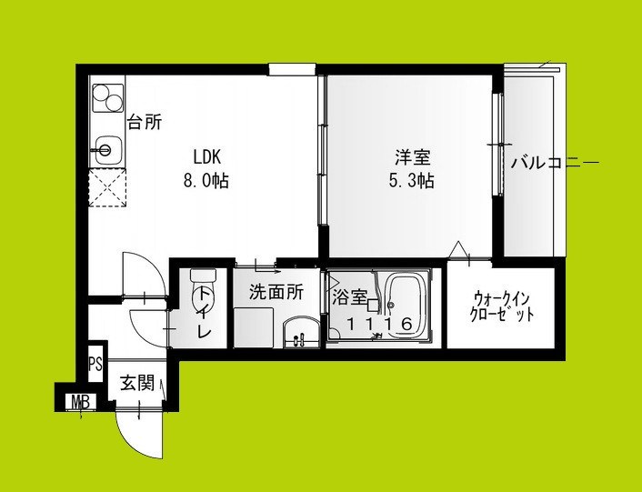 フジパレス立花町三丁目イースト 間取り図