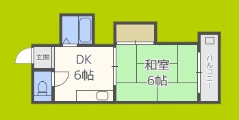 グランドハイツカワハラ 間取り