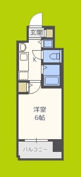 プレミアムコート天神橋 間取り
