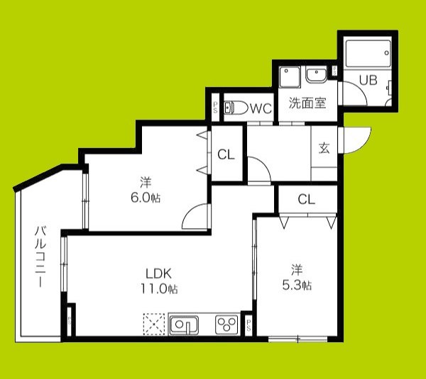 ヴェルメゾン吹田元町 間取り