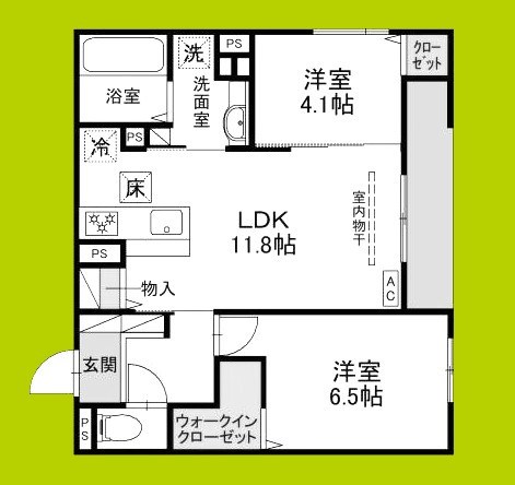 めぞん西田中 間取り