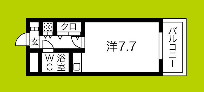 朝日プラザ岸里パサージュ 間取り