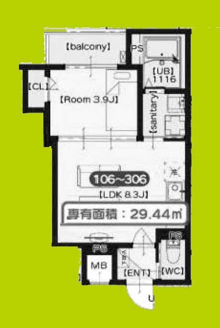 F　asecia　Phanes 間取り図