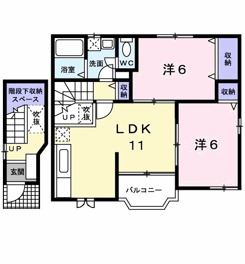 ブルー　スカイⅡ 間取り