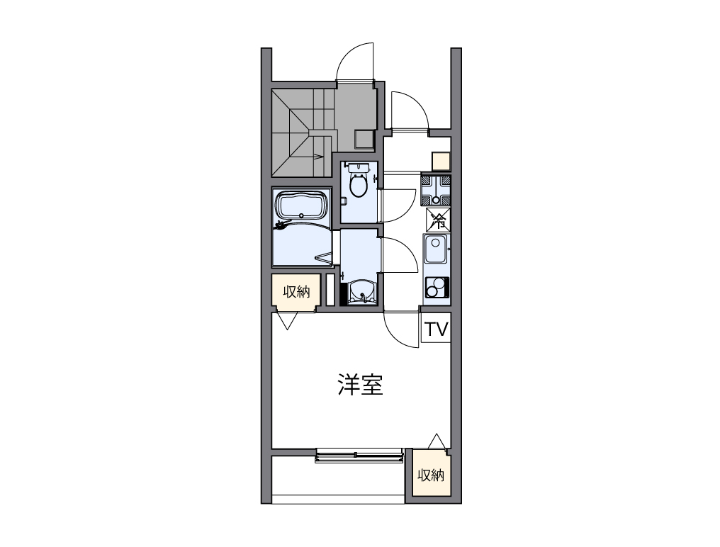 レオパレス神祇官町ＬＡ１ 間取り