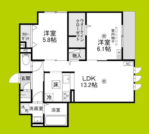 メゾン・ド・プティエル今津 間取り