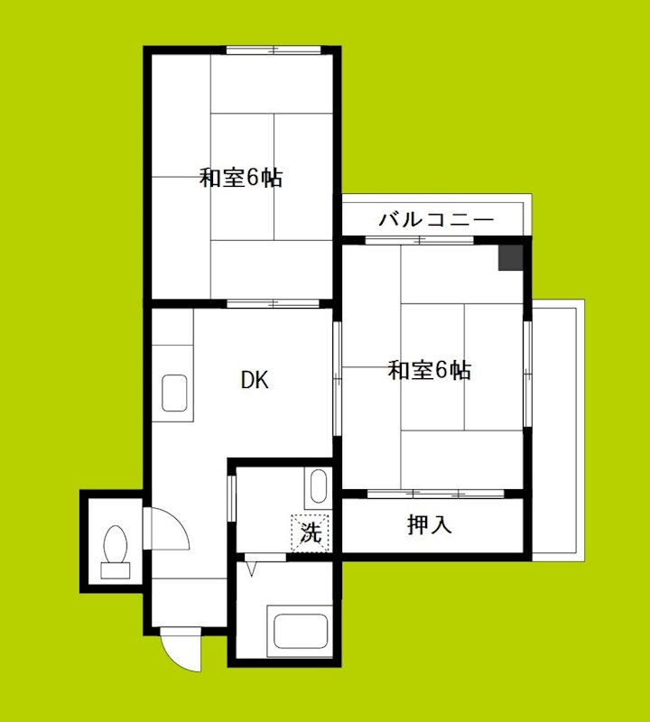 アローハイツ 間取り