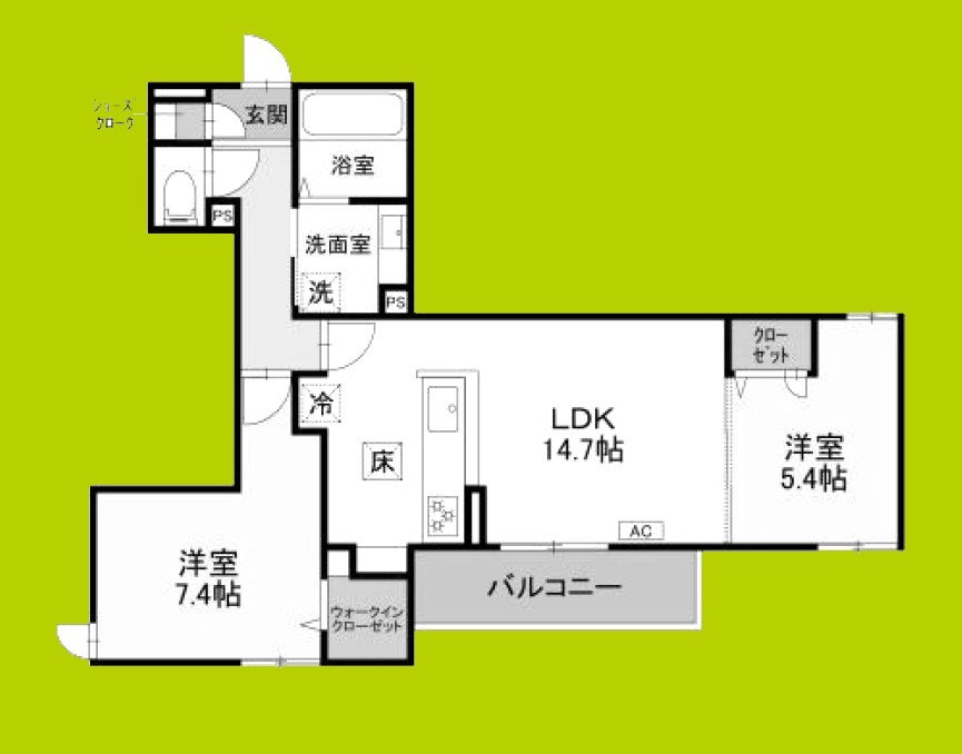 アンバーキューブＣ 間取り
