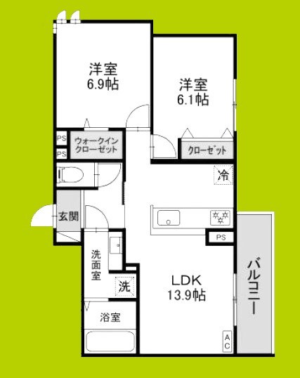 アンバーキューブＣ 間取り