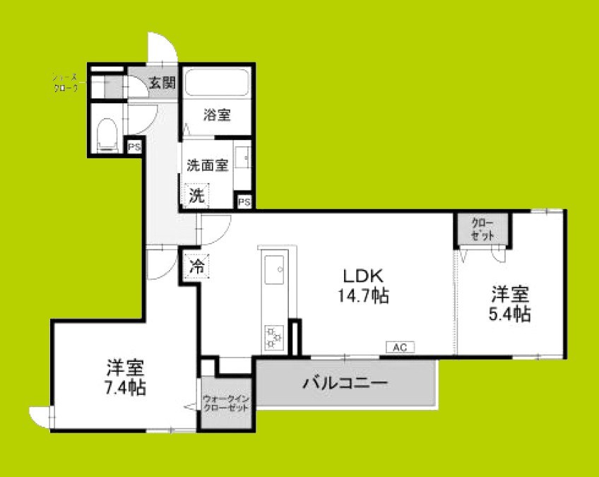 アンバーキューブＣ 間取り